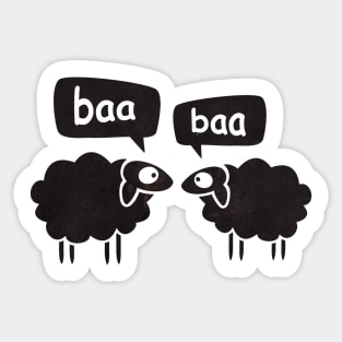 Baa Baa Black Sheep Sticker